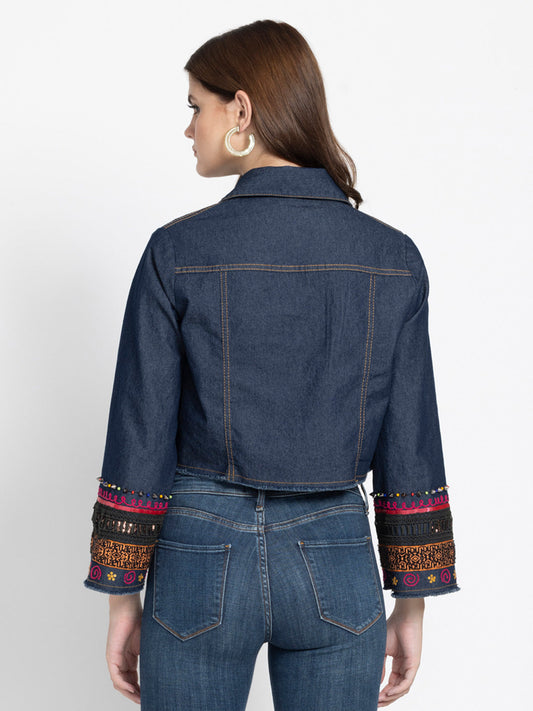 Denise Denim crop shirt from Shaye , Shirt for women