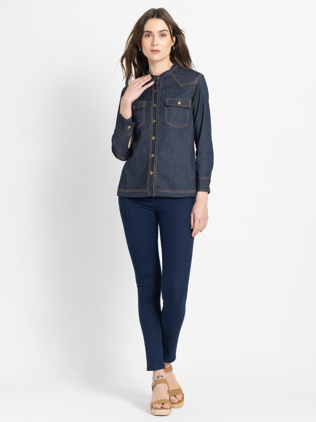 Scandi Reversible Denim Jacket from Shaye India , Jacket for women