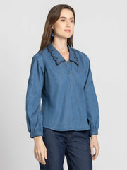 Hampton Denim Shirt from Shaye India , Shirts for women