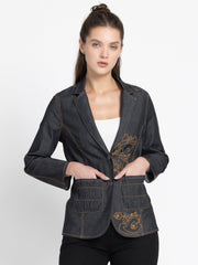 Sasha Denim Blazer from Shaye , for women