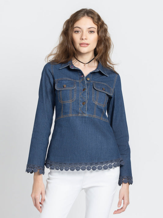 Francesca Denim Shirt from Shaye , Shirt for women