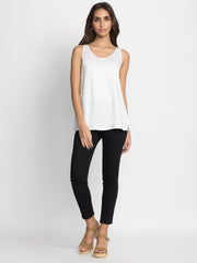 White Keyhole Tank Top from Shaye , Top for women