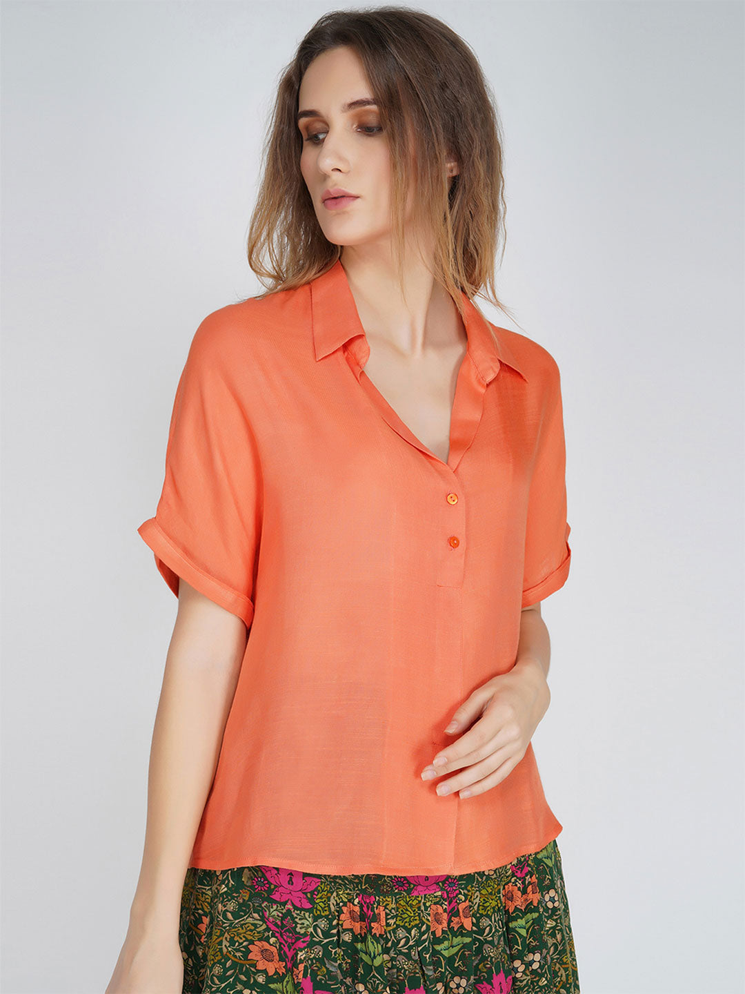 Coral Shirt Top from Shaye , Top for women